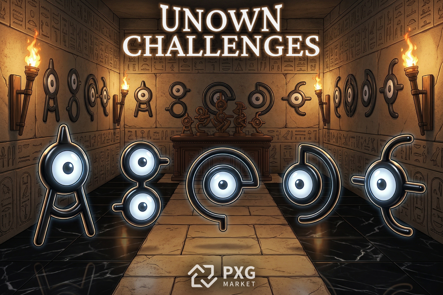 Unown Challenges (1 challenge / alfabeto sacrificado)